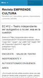 Mobile Screenshot of emprendecultura.net
