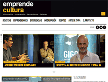 Tablet Screenshot of emprendecultura.net